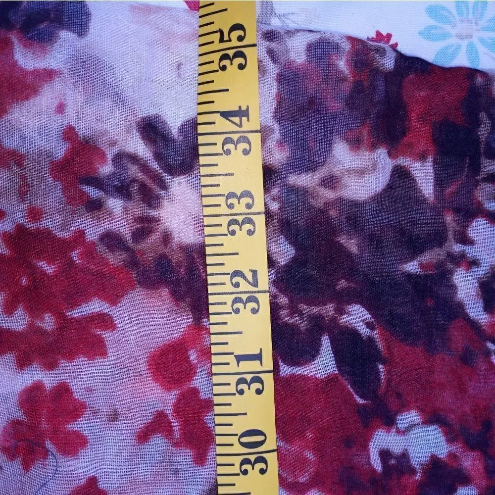 Dana Buchman Scarf Women' Multicolored AutumnColorsFloralPrint Polyester 28